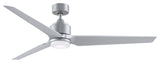 Fanimation TriAire Custom Ceiling Fan with LED Light, Silver, 64"