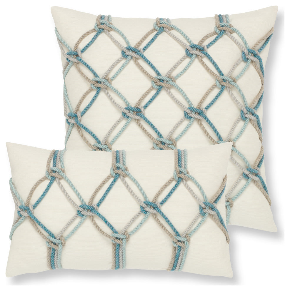 Aqua Rope Indoor/Outdoor Performance Pillow, 20"x20"