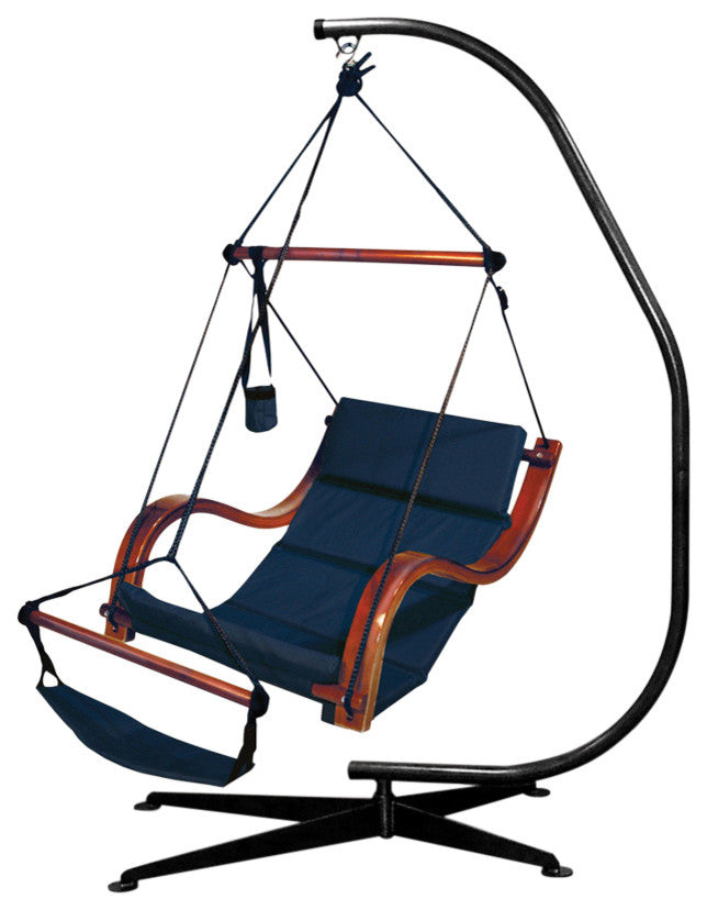 Hammaka Suelo Stand and Midnight Blue Nami Chair Combo