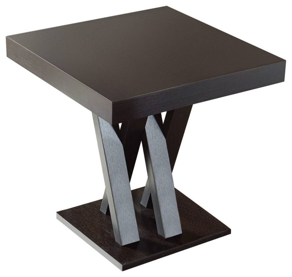 Square Counter Height Table Cappuccino
