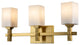 Jack 3 Light Bath Bar in Aged Brass