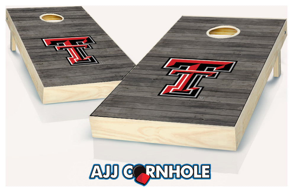 Texas Tech Distressed Cornhole Set