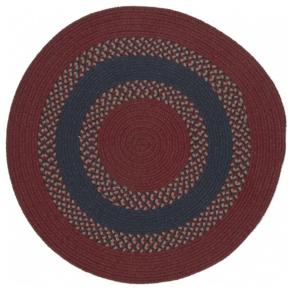 Colonial Mills Rug Corsair Banded Round Red Round