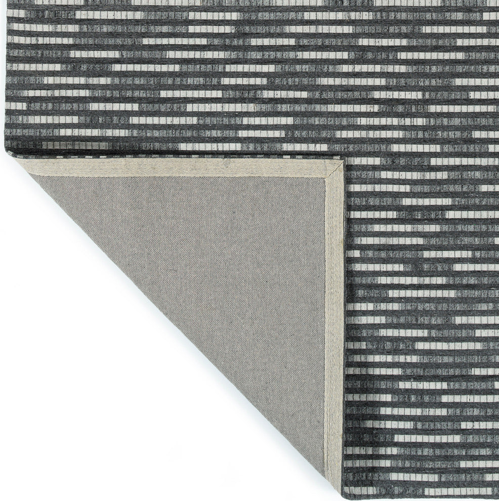 Kaleen Elegant Faux Cowhide Rug, Charcoal, 8''x10''