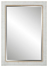 Uttermost Cape Whitewashed Rattan Mirror