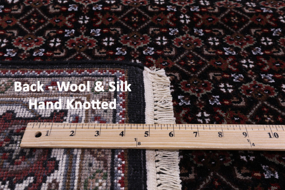 Wool & Silk Hand-Knotted Persian Tabriz Runner Rug 4' 1" X 16' 1" - Q13019