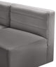 Quincy Velvet Upholstered 4-Piece Modular Sofa, Grey