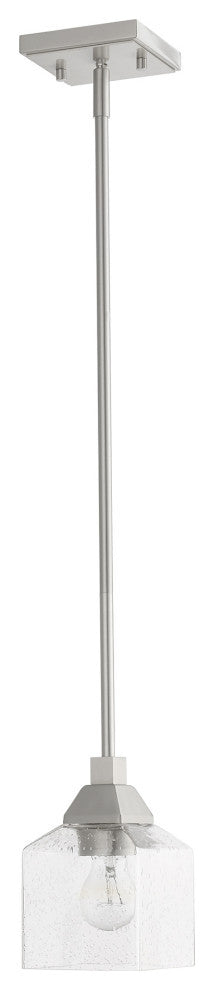 Aragon 1 Light Brushed Nickel Mini Pendant