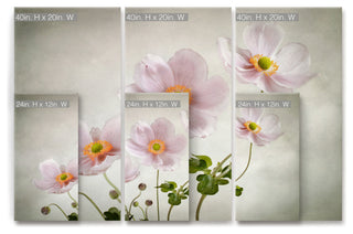 Ready2HangArt 'Anemones' 3-Piece Canvas Wall Decor Set, 60"x40"