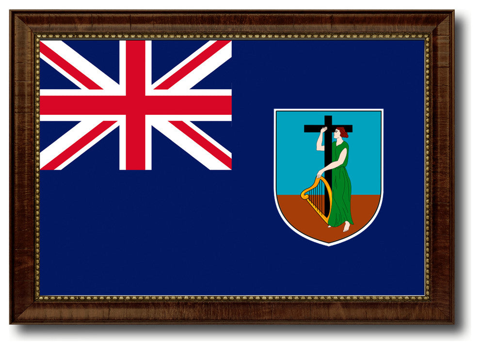 Montserrat Country Flag Canvas Print, 15"x21"
