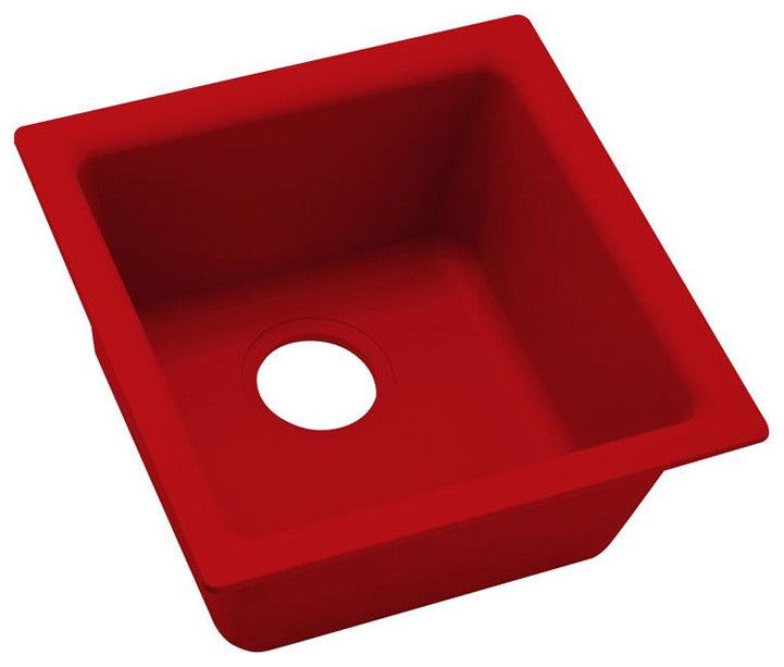 Elkay Luxe 15 3/4" One Bowl Drop In/Undermount Bar/Prep Kitchen Sink, ELX1616MA0