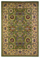 HomeRoots 5' x 8' Green or Taupe Floral Bordered Area Rug