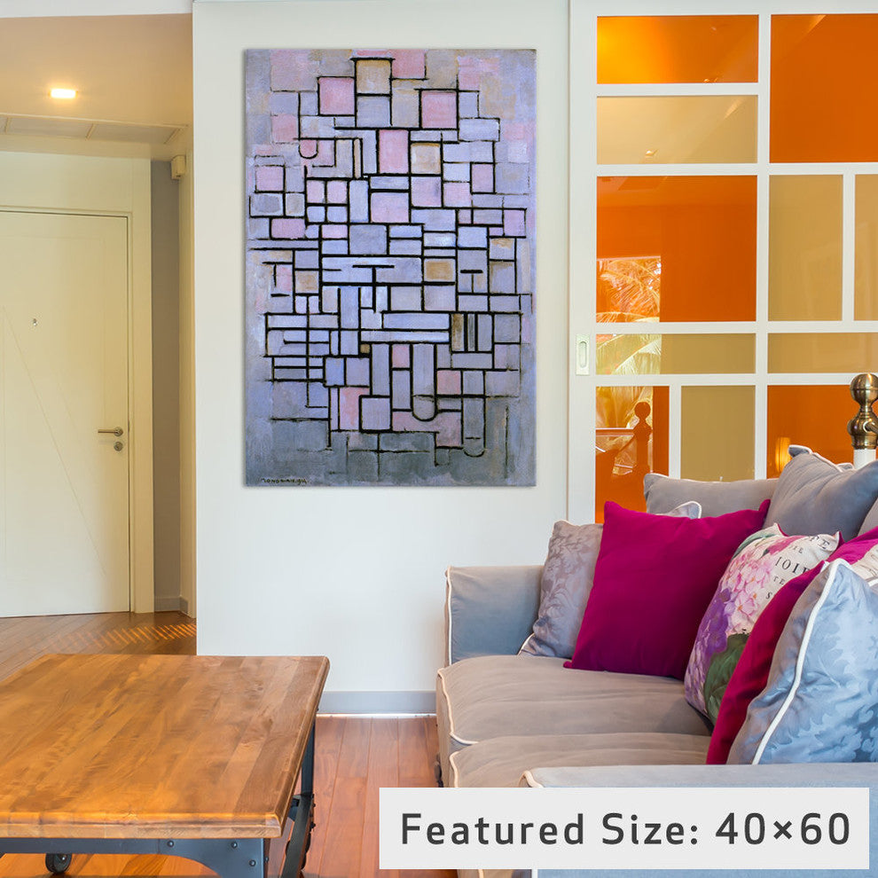 "Composition 6, 1914" Wrapped Canvas Art Print, 26x18x1.5