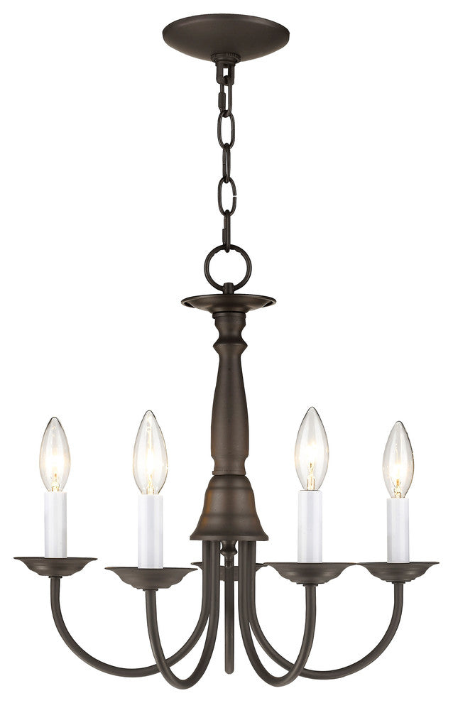 Home Basics Chandelier, Bronze