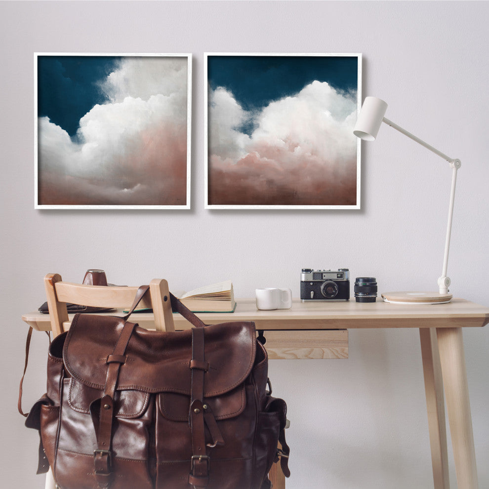 Flullfy Clouds Deep Blue Sky,24 x 24