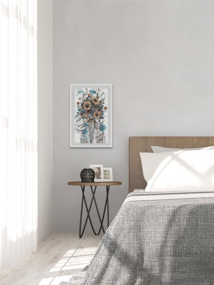 "Sunflower Glamour" Framed Painting Print, 30x45