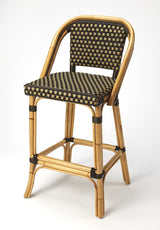 Lila Dark Brown Rattan Bar Stool, 3715398