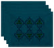 Ananda Geometric Print Placemat, Set of 4, Blue