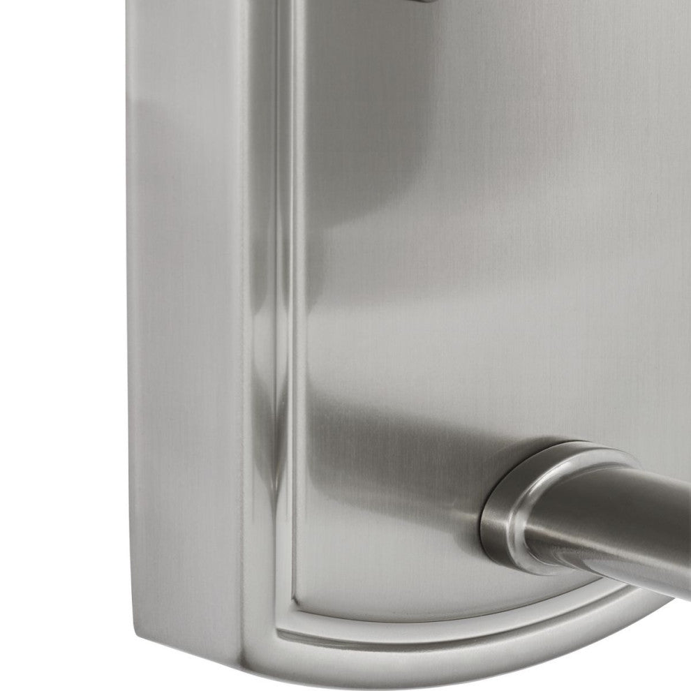 Adley Collection One-Light Brushed Nickel Etched Opal Glass Bath Vanity Light