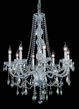 Elegant Lighting 7958D28-GT/RC Verona 8 Light 28"W Crystal - Chrome
