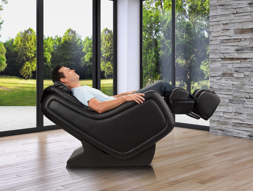 "ZeroG 5.0" Zero-Gravity Immersion Heated Massage Chair, Black