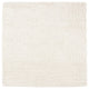 Safavieh August Shag AUG200C Rug, Ivory, 4'' X 4'' Square