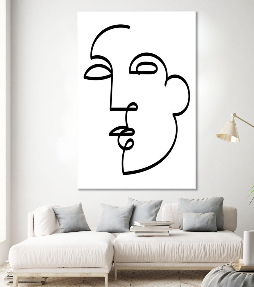 Figure line Woman I - 72 x 48 by Deidre Mosher