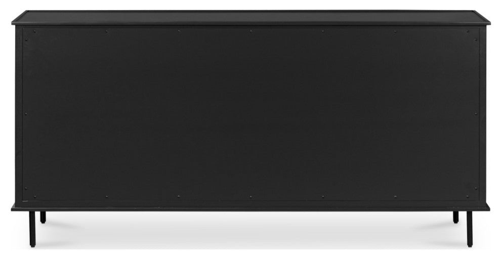 Reagan 6 Drawer Dresser Black