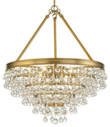 Crystorama Lighting Group 136 Calypso 6 Light 20"W Chandelier - Vibrant Gold