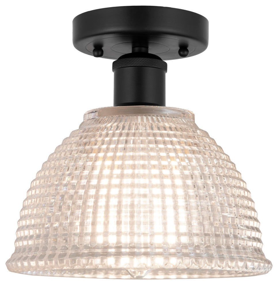 Innovations 616-1F-BK-G422 Arietta 1 Light 8" Semi-Flush Mount, Matte Black