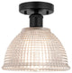 Innovations 616-1F-BK-G422 Arietta 1 Light 8" Semi-Flush Mount, Matte Black