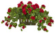 Geranium Artificial Plant, Decorative Planter