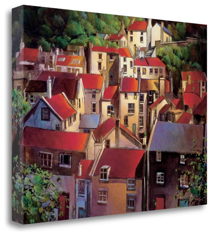 "Rooftops II" By Michael Otoole, Giclee Print on Gallery Wrap Canvas