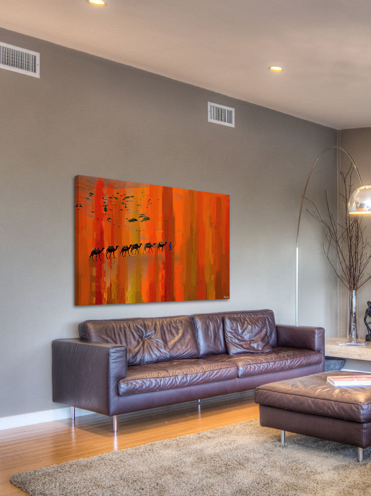 "Bir Anzarene" Print on Canvas, 45"x30"