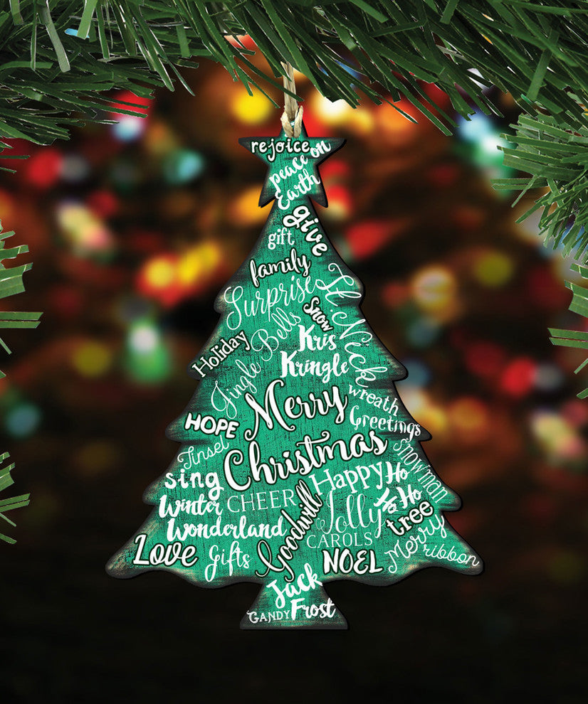 Merry Christmas Tree Ornament