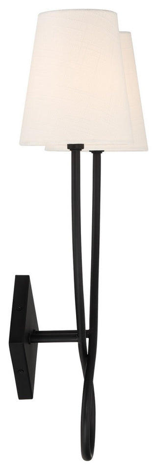 Barclay 2-Light Wall Sconce, Matte Black