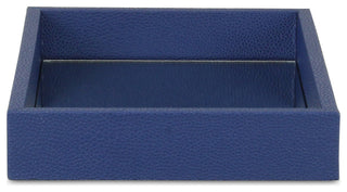 Labai Tray with Mirrored Interior, Navy Blue
