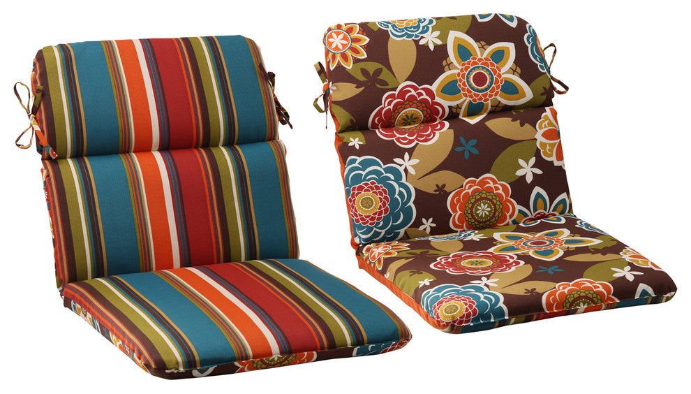 Annie Westport Reversible Rounded Corners Chair Cushion