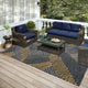 Indoor/Outdoor Sedona SN11 Shadow Machine Washable 5' x 7'6" Rug
