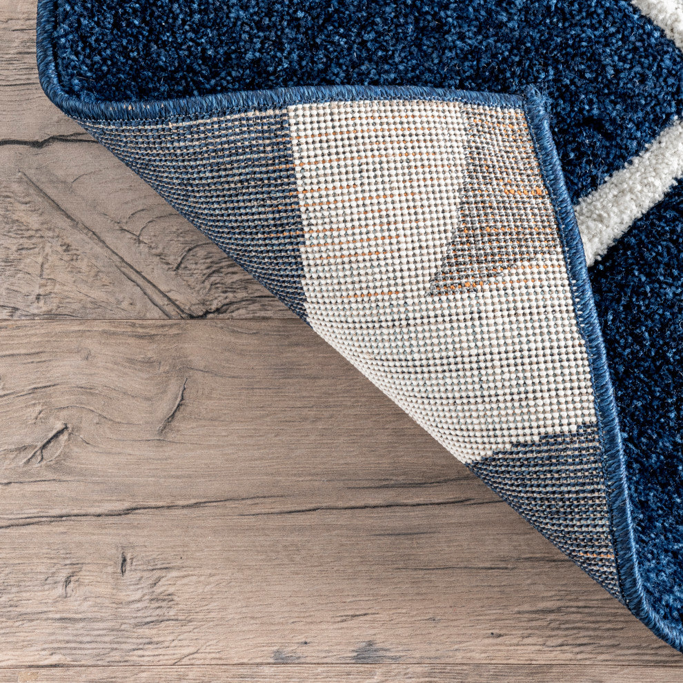 Nuloom Hand-Tufted Gabriela Area Rug, Navy 3'x5'