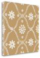 "Woodblock Pattern III" By Sabine Berg, Giclee Print on Gallery Wrap Canvas
