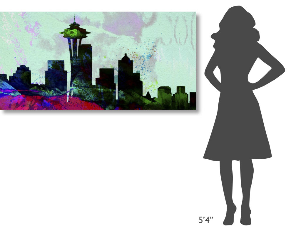 "Seattle City Skyline" Fine Art Print