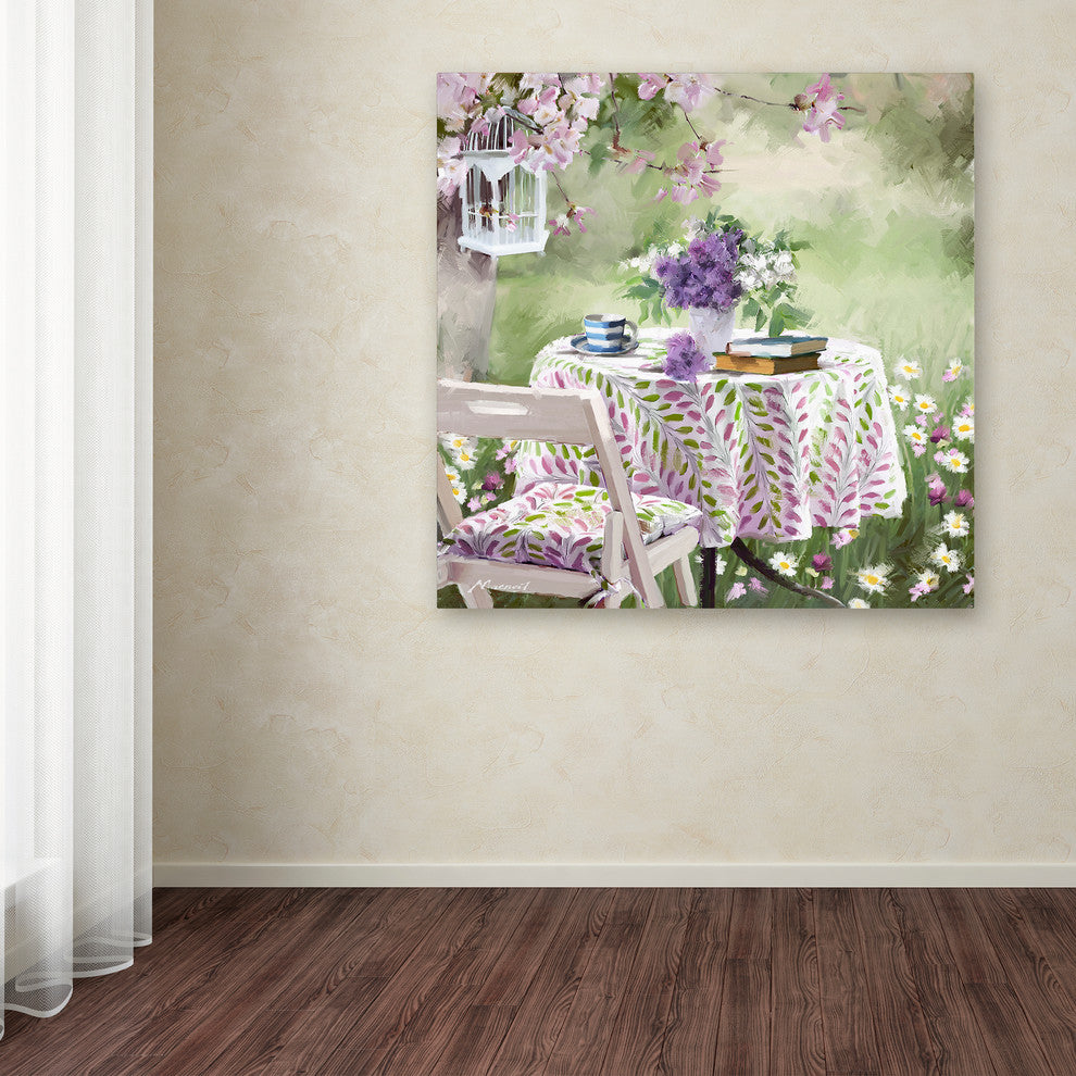 The Macneil Studio 'Outdoor Table' Canvas Art, 24"x24"