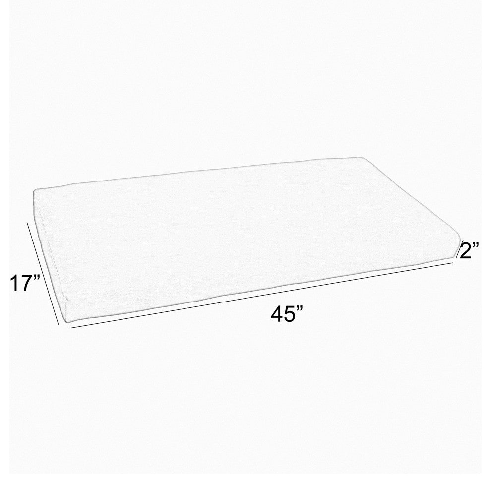 Noble Gray Preview Lagoon Outdoor/Indoor Bench Cushion 45"x17"x2"