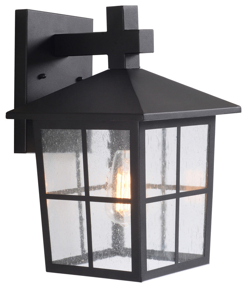 Kenroy 93279BL 1-Light Lantern, Greene Collection, Black Finish