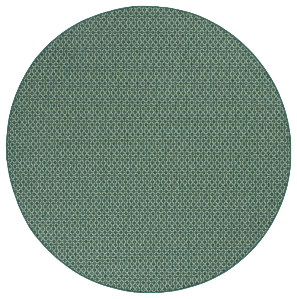 Safavieh Terrace Collection TER804 Rug, Dark Green/Light Green, 6'7" Round