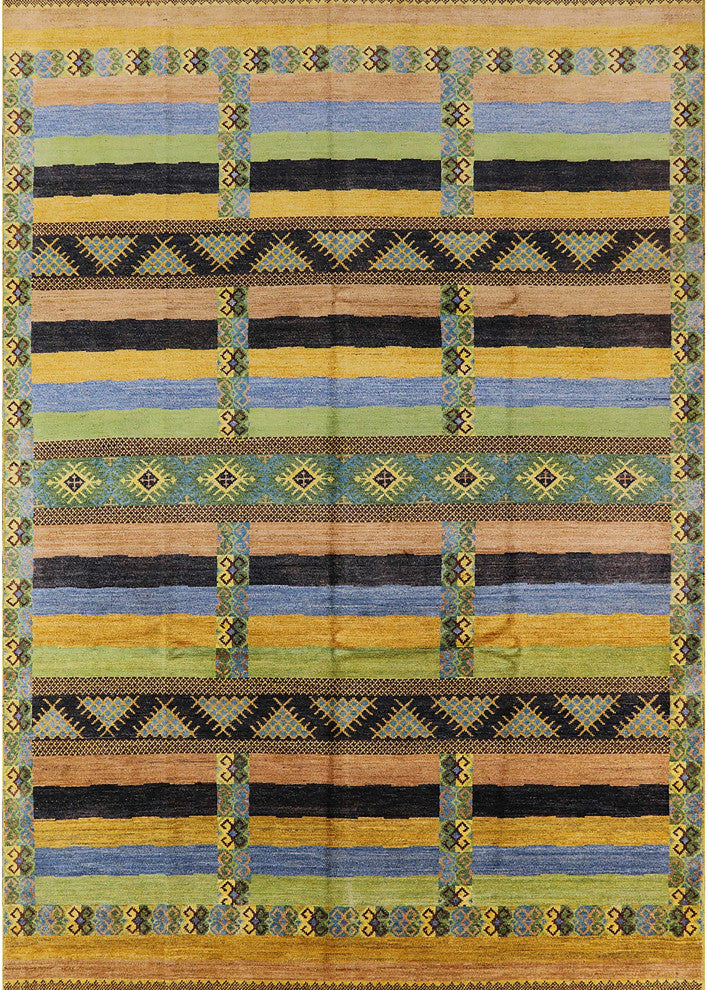 Ahgly Company Indoor Rectangle Mid-Century Modern Area Rugs, 2' x 4'