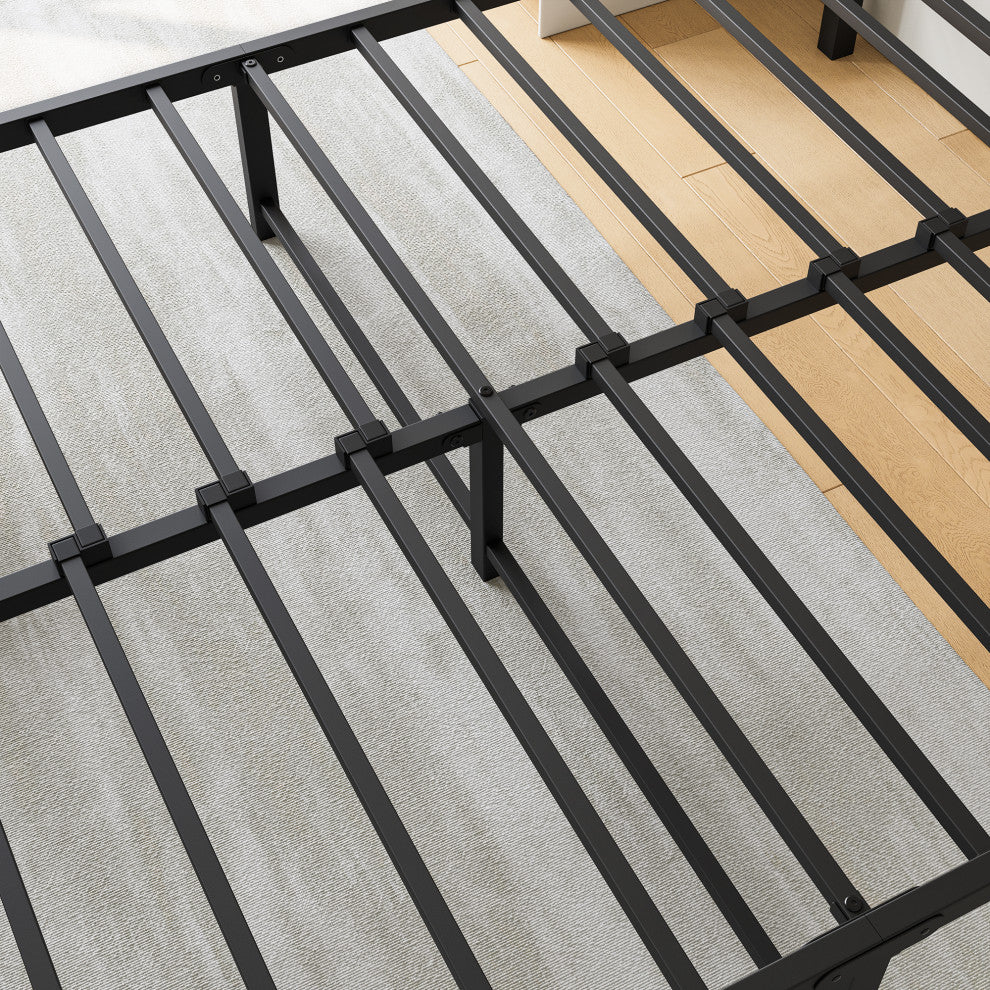 Gewnee FULL Metal Platform Bed Frame with Headboard