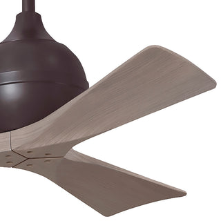 Irene-3 Paddle Fan, Textured Bronze, 42", Gray Ash Blades