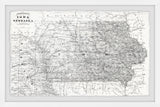 "White Iowa" Framed Painting Print, 36x24